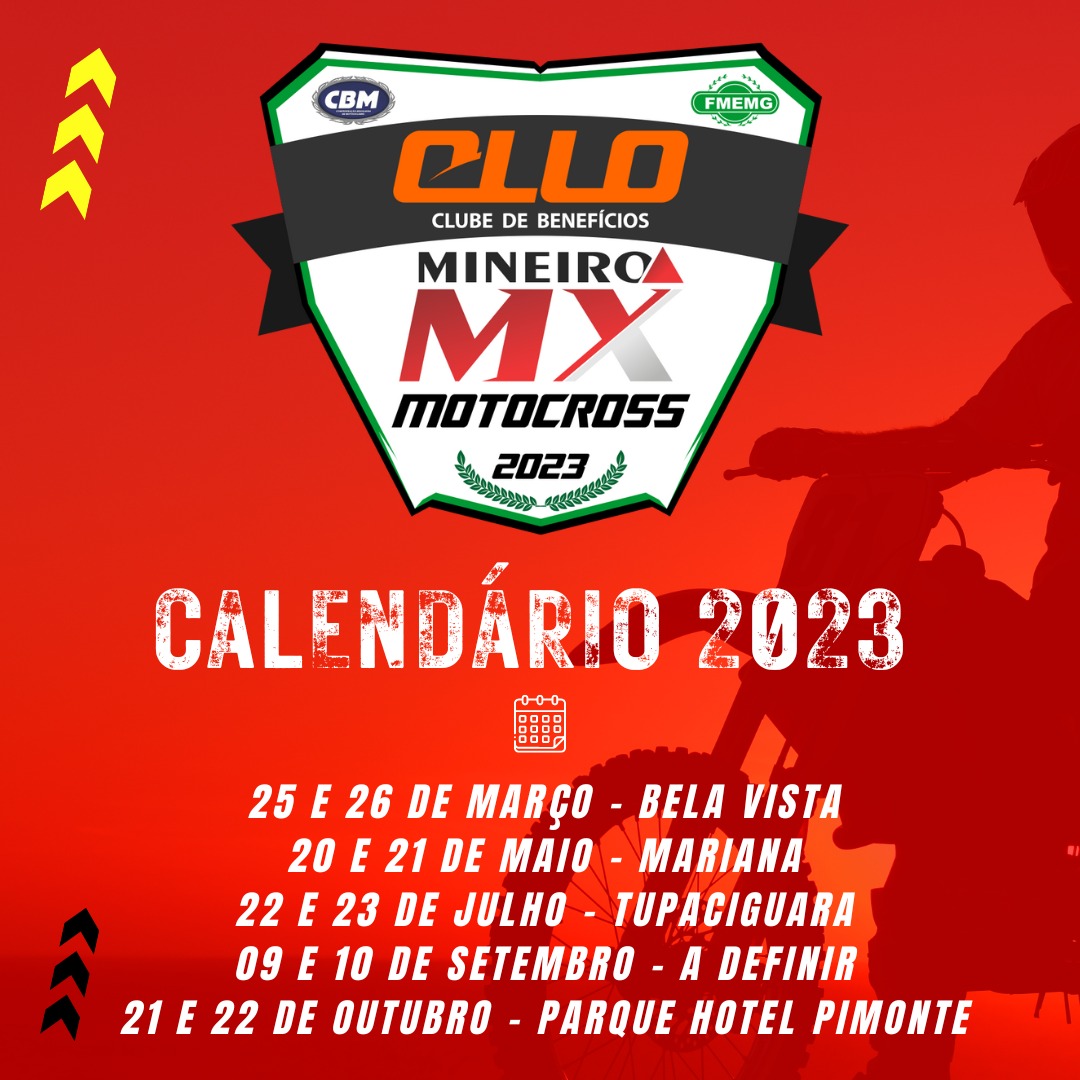 Confirmado o calendário 2023 para o Nacional Motocross